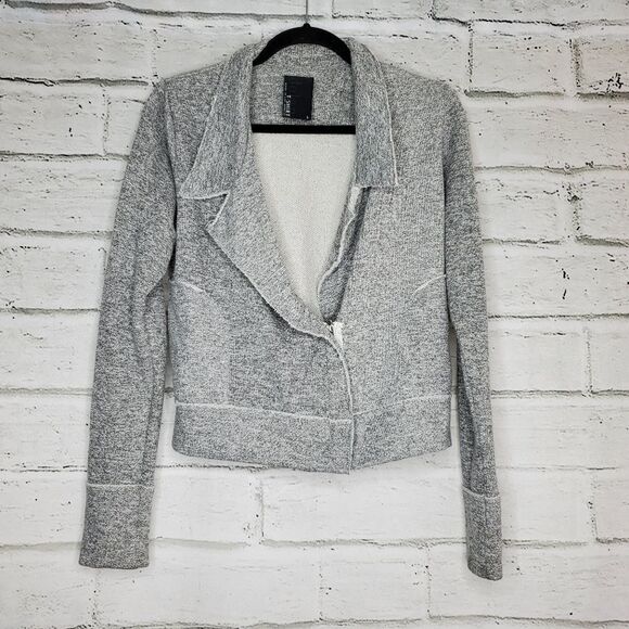 Dolan T-Shirt Anthro Moto Style Sweater/Jacket - Picture 1 of 9
